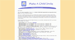 Desktop Screenshot of makeachildsmile.org